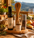 Alfrie Gourmet-Set „Istrien Selection“ inkl. Holz Präsentationsständer